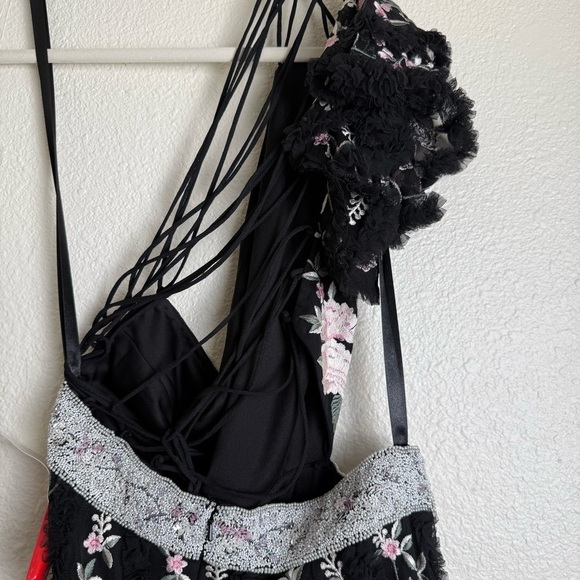 Mac DUGGAL Floral Embroidered One-Shoulder Gown - Picture 12 of 14